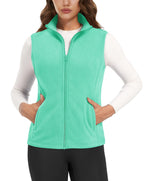 TACVASEN Autumn Winter Soft Warm Vest Womens Fashion Fleece Sleeveless Jacket Lightweight Outdoor Casual Zipper Front Waistcoat - Matrix Studios