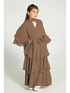 Ramadan Niqab Khimar Chiffon Kids Muslim Abaya Dubai Turkey Islam Dress Prayer Clothes For Women Kebaya Robe Femme Musulmane - Matrix-studios.com