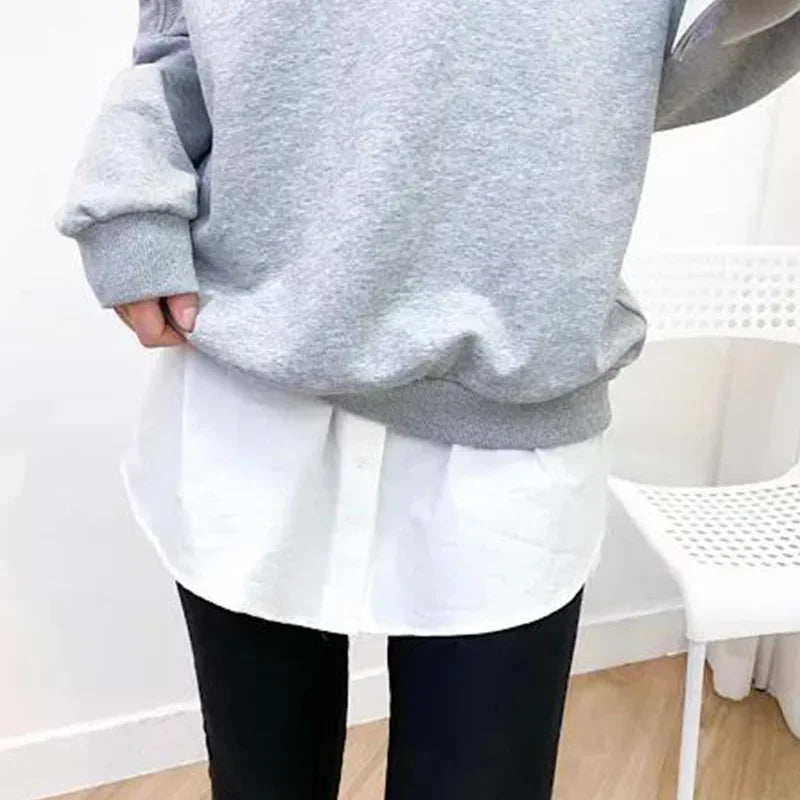 Detachable Underskirt Women Fake Shirt Irregular Skirt Tail Blouse Hem Cotton Extender Fake Hem Mini Skirt Fake Hem 6 Sizes - Matrix-studios.com