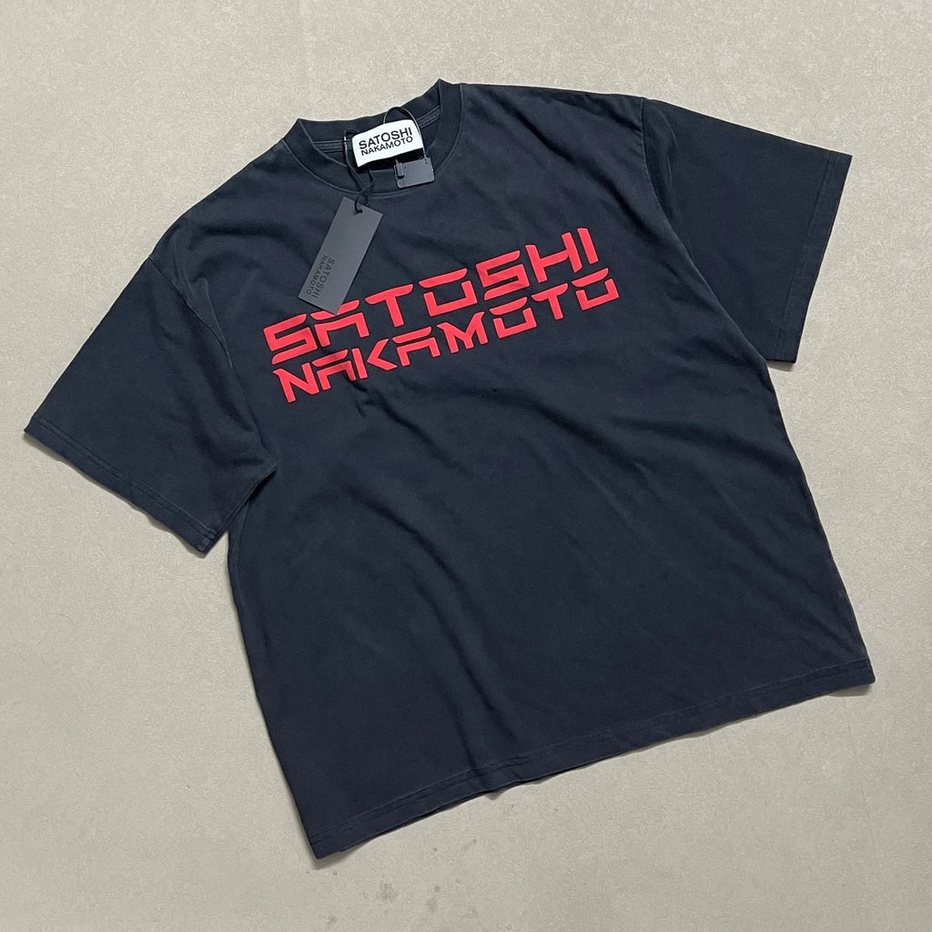 Satoshi Nakamoto Velvet foam logo printing T Shirt Men Women High Quality Tee Tops T-Shirt - Matrix-studios.com