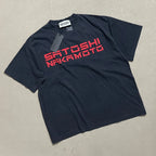 Satoshi Nakamoto Velvet foam logo printing T Shirt Men Women High Quality Tee Tops T-Shirt - Matrix-studios.com