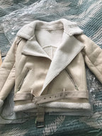 Ailegogo Winter Coats Women Thickness Faux Leather Fur Sheepskin Female Fur Leather Jacket Aviator Outwear Casaco Feminino - Matrix Studios