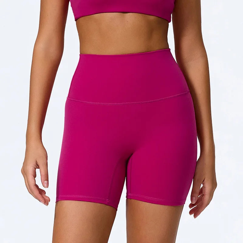 Hearuisavy Summer Soft Yoga Shorts Buttock Lift Gym Leggings Women High Waist Sports Shorts Women Running Workout Shorts Female - Matrix Studios