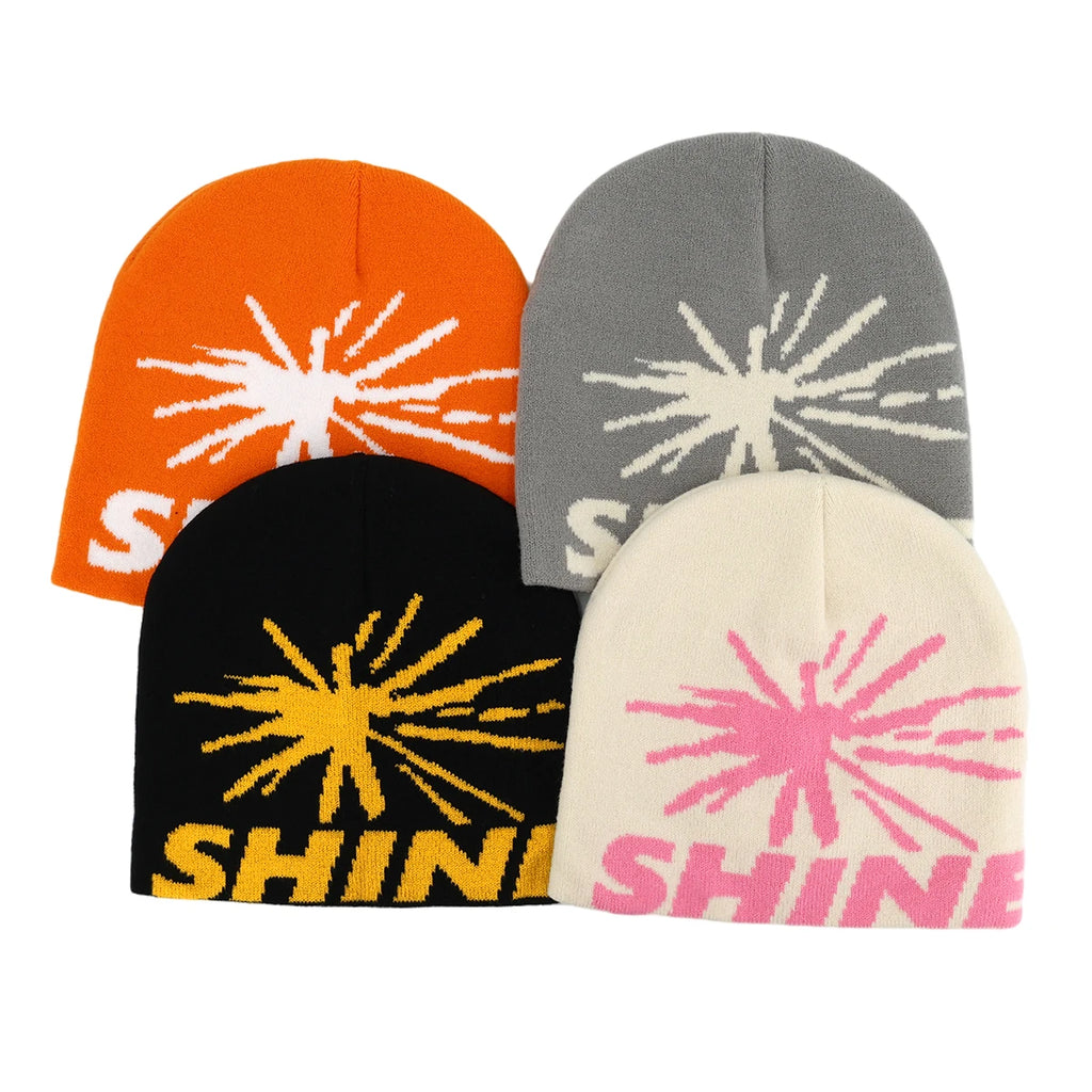 Y2K Letter Butter Knit Hats Skullies Beanies Autumn Winter Warm Hat Men Women Hip Hop Quality Skiing Cap Cycling Windproof New