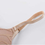 U-shaped push-up bra Women's adjustable soft underwire thin cup plus size bra big breasts small - Matrix Studios