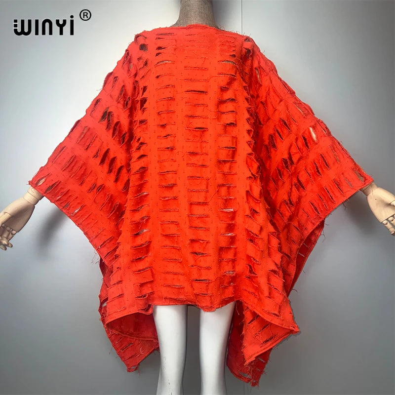 WINYI Original Denim Sexy Short Dress with Holes New Fashion Africa Womens Party Holiday Casual Maxi Beach Dress - Matrix Studios