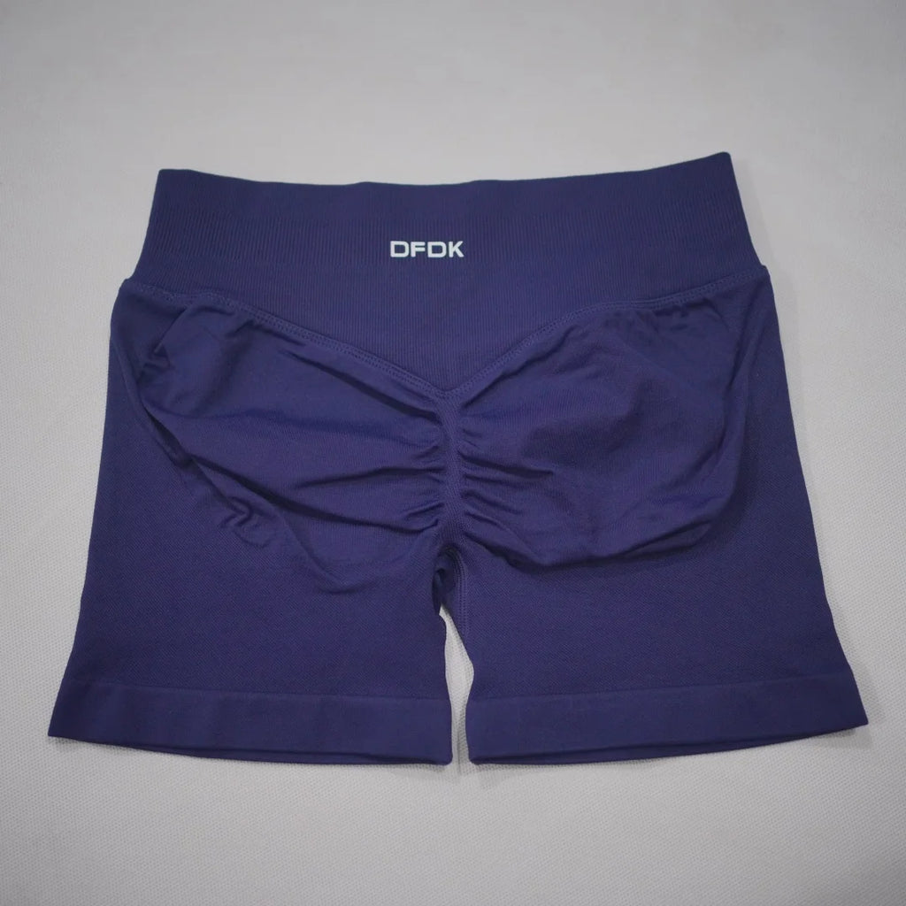 DFDK Women High Waist Yoga Shorts Scrunch Butt Lift Workout Shorts Squat Proof Fitness Gym Running Sports Push Up Athletic Leggi - Matrix Studios