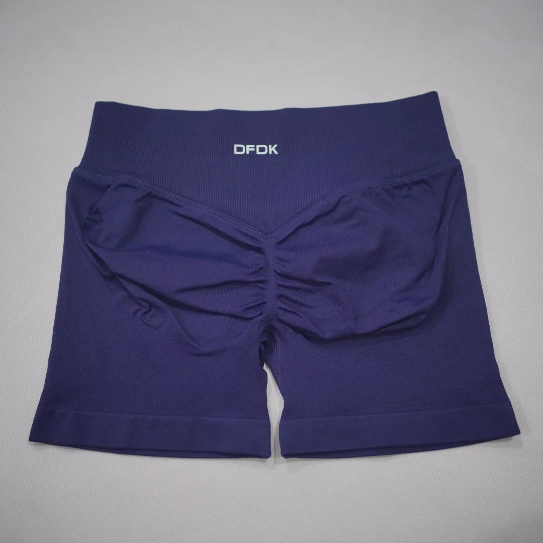 DFDK Women High Waist Yoga Shorts Scrunch Butt Lift Workout Shorts Squat Proof Fitness Gym Running Sports Push Up Athletic Leggi - Matrix Studios