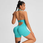 Summer Rompers Sportswear Woman Gym Combi-pants Women Jumpsuits Sport Yoga Clothes Female Fitness Overalls Shorts Bodysuit - Matrix Studios