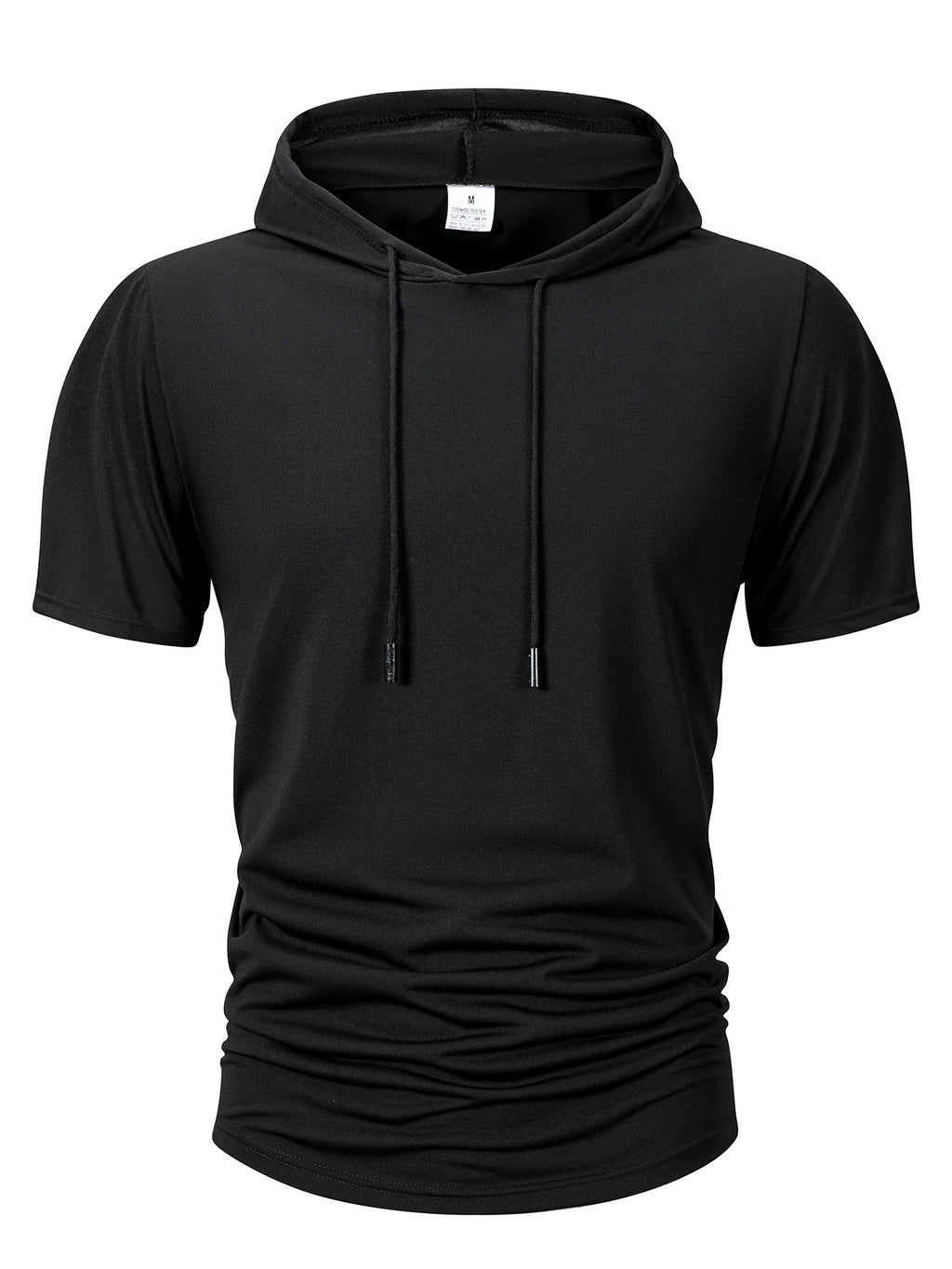 Summer Men's Hooded Sweatwear Casual Short Sleeve Loose T-shirt Solid Color Lightweight Hoodie Fitness Breathable Tops - Matrix Studios