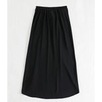 Fashion Solid Beach Dress Women's Casual Elastic High Waist Slit Long Skirt Summer 2025 New Beachwear Spice Girl Bikini Cover Up - Matrix Studios