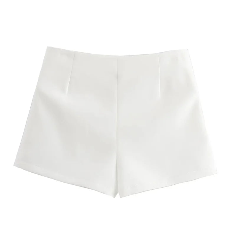 MUJER Pink White Mini Skirt Woman Skort Fashion Bow Skort For Women Summer Slit Short Skirt Woman Split High Waist Skirt Shorts - Matrix-studios.com