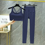 TRY TO BN Yoga Set 2 Piece Sport Bra High Waist Leggings Women's Tracksuit Fitness Tummy Control Squat Proof Workout Gym Clothes - Matrix-studios.com