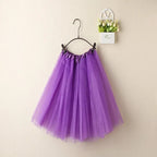 Women Summer Vintage Tulle Skirt Adult Fancy Ballet Dancewear Party Costume Ball Gown Mini Skirt - Matrix-studios.com