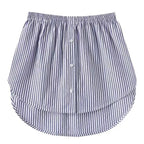 Women Girls Shirt Blouse Extender Adjustable Layering Faux Top Lower Sweep Mini Skirt False Hemline Splitting Underskirt - Matrix-studios.com