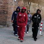 New Fashion Solid Color 2 Piece Casual Hoodie Sets Sweatshirt Y2K Retro Embroidered Logo High Street Hip Hop Unisex Jogger Suits