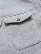 Spring Autumn New Men's Multi Pocket Hoodie with Velvet Casual Zipper Hoodie Fashion Sports Street Top Jacket for Men - Matrix Studios