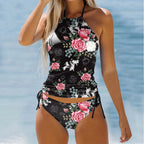 Bathing Suits For Girls Women'S Swimwear Tankini 2 Piece Normal Swimsuit Backless 2 Piece Printing Swimwear Plus Size Women - Matrix-studios.com