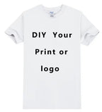 EU size 100% pure cotton custom T-shirt front and back team school uniform store logo text photo for men's personalized high-end - Matrix Studios