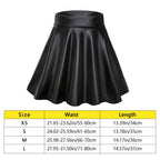 High Waist Elastic Mini Short Skirt Women Faux Leather Skirts - Matrix-studios.com