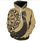 2024 New Hoodie 3d Viking Harajuku Print Pullover Men's Hooded Sweatshirt Oversized Vintage Male Clothing Fall Long Sleeve - Matrix Studios