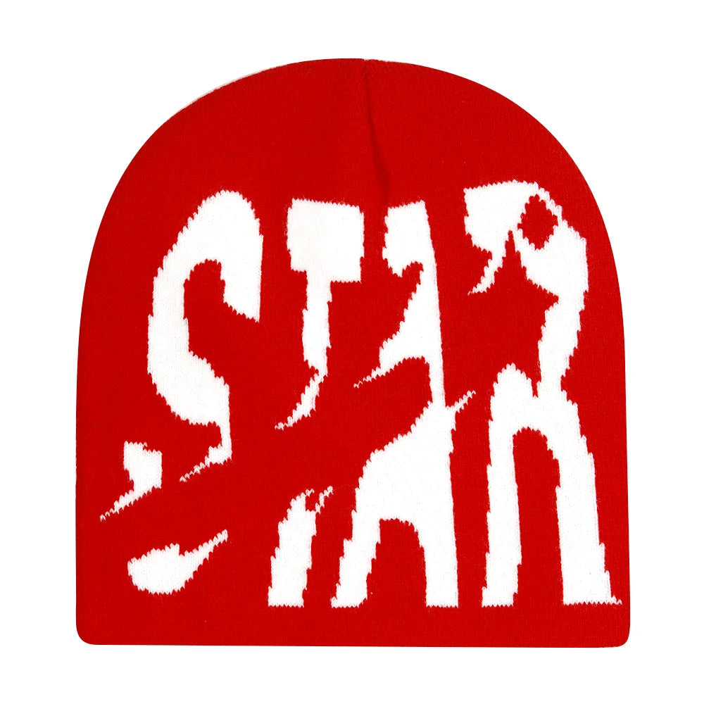 Y2K Letter Butter Knit Hats Skullies Beanies Autumn Winter Warm Hat Men Women Hip Hop Quality Skiing Cap Cycling Windproof New