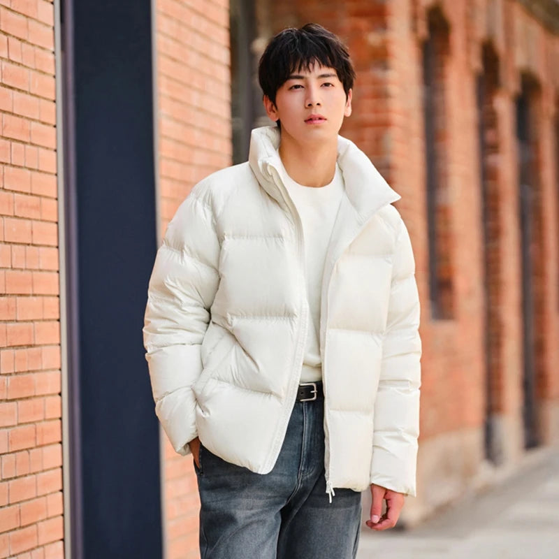 Semir Down Jacket Men Women 2026 Winter New Light Short Coat Three-Proof Thermal Puffer Coat Couple Top Trendy Down Jacket - Matrix Studios
