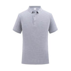 100% Cotton Classic Uniform Work Men And Women Golf Polo Shirts Custom Print Design Brand Text Tops Button Down Lapel Shirt - Matrix-studios.com