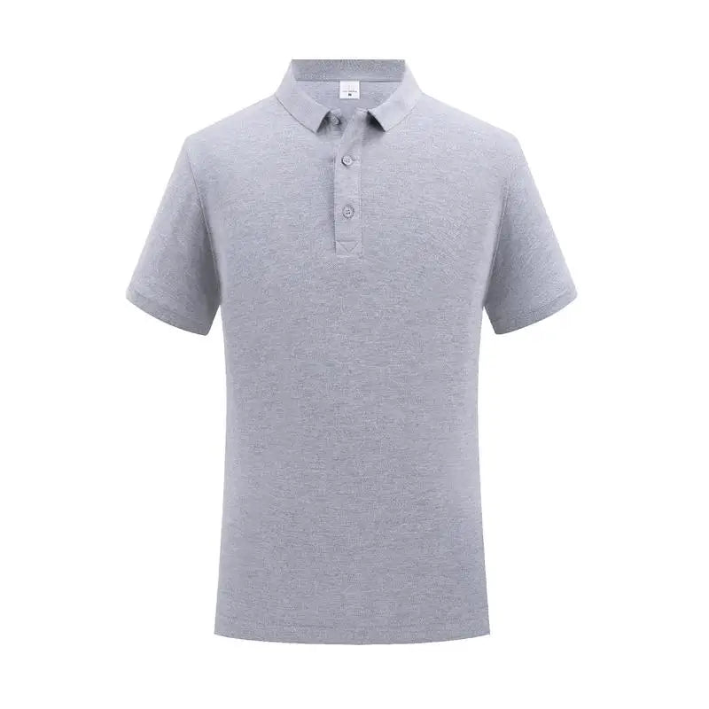 100% Cotton Classic Uniform Work Men And Women Golf Polo Shirts Custom Print Design Brand Text Tops Button Down Lapel Shirt - Matrix-studios.com