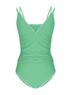 S - XXL New 10 Colors V Neck Tankini Bikini Women Swimwear Female Swimsuit Two-Pieces Bikini Set Bather Bathing Suit Swim K6770 - Matrix-studios.com