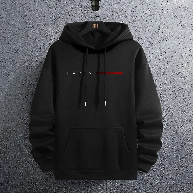 Paris Fashion Hoodies for Men All Season Daily Casual Sports Hooded Sweatshirts 2025 Male Home Outdoor Comfort Fashion Pullover - Matrix Studios