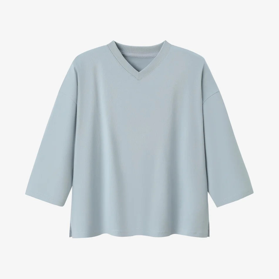 AS SS26 oversize loose T-shirt dress + V neck T-shirt  + skirt  set casual style  woman clothes - Matrix-studios.com
