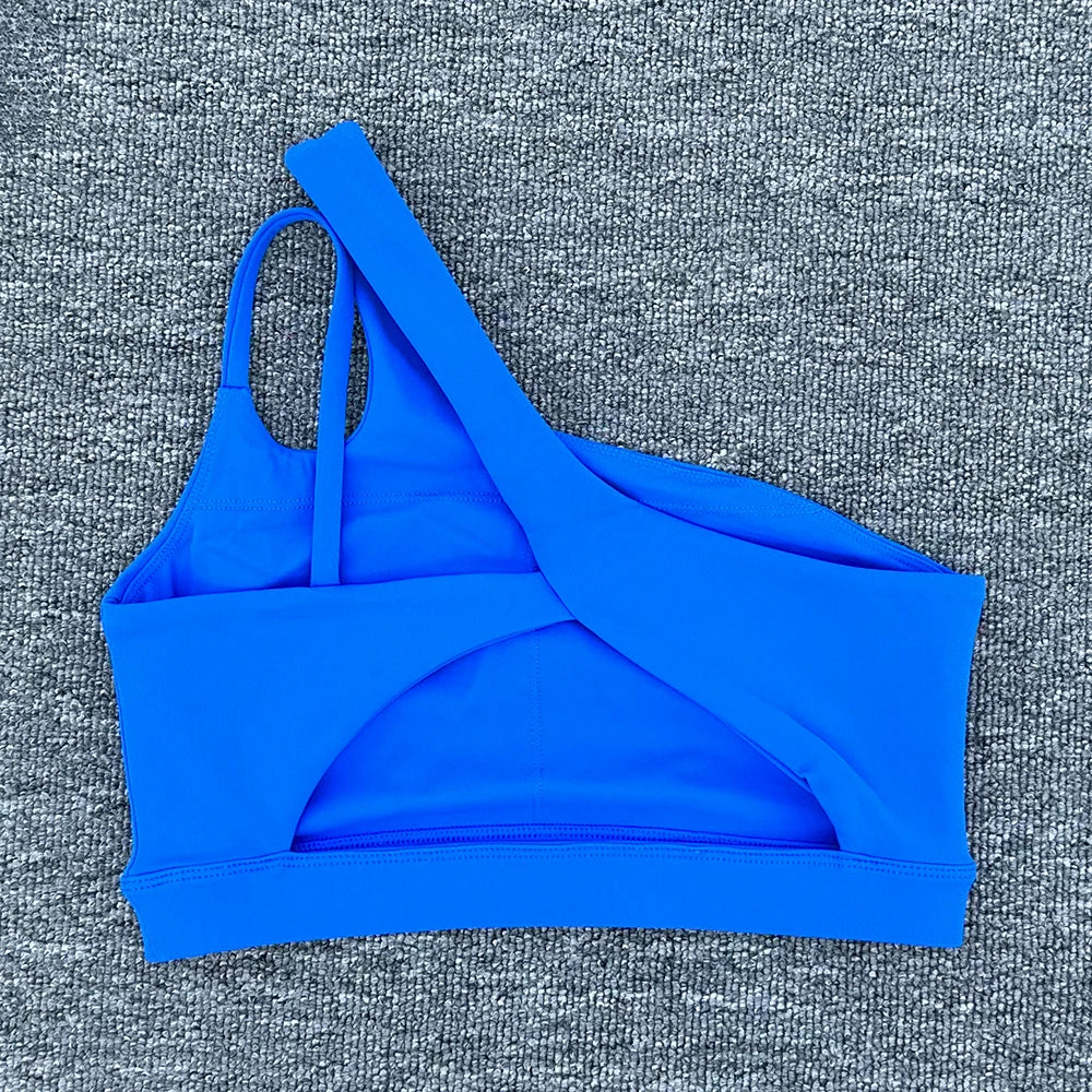 Women Shockproof Sport Bra Women's Beautiful Back Gym Sports Underwear Women Oblique Shoulder Straps Running Fitness Yoga Bra ﻿ - Matrix Studios