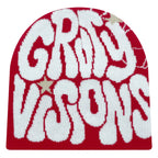 New  European and American popular acrylic material GR letter jacquard outdoor fashion knitted hat for men and women beanie hat