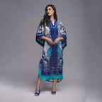2026 Women Swimsuit Beach Cover Up dress Sleeve Kaftan Beach Tunic Long Pareos Bikinis Cover ups Summer Robe Plage Beachwear - Matrix Studios