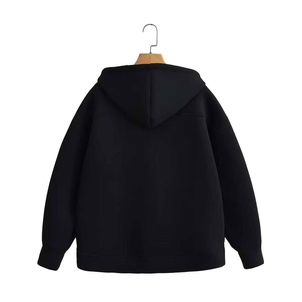 MUJER Zip up Hoodies Women Autumn Hooded Sweatshirt Woman Long Sleeve Oversized Women's Sweatshirts Zip Hoodie Women Jackets - Matrix Studios