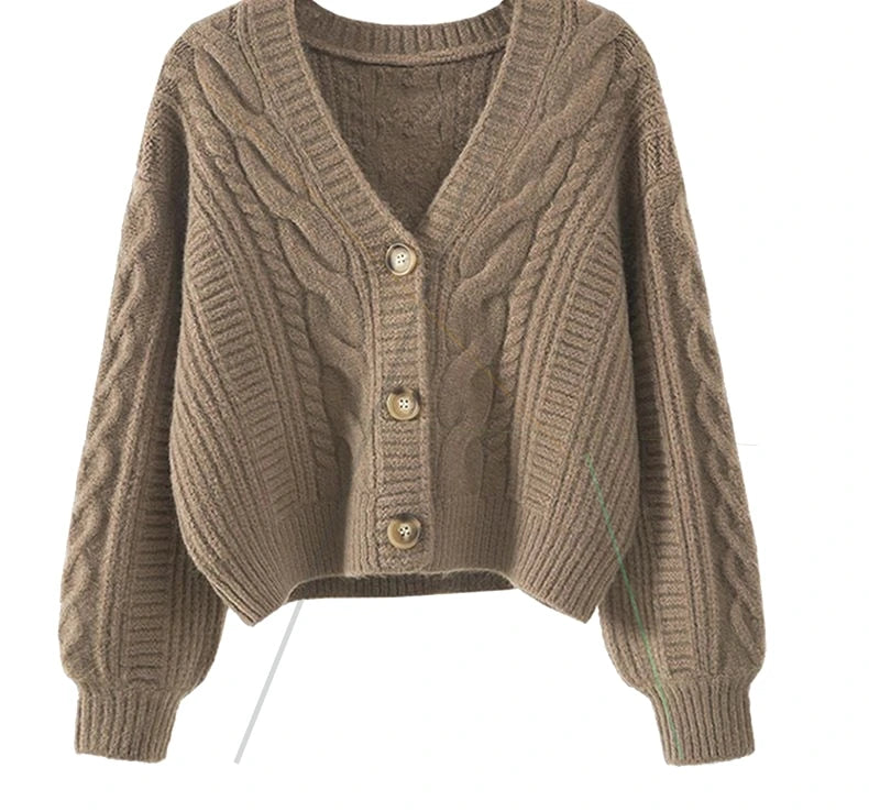 Autumn Winter Fashion Cardigan Sweater Women Knitted Coats Female Solid Long Sleeve Casual Knit Jacket Cardigans Tops Knitwear - Matrix Studios