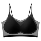 Ultra-Thin Breathable Ice Silk Top Bra Women's Bustier Underwear Seamless Back Halter Vest Wrap Bra Small Chest Together - Matrix Studios