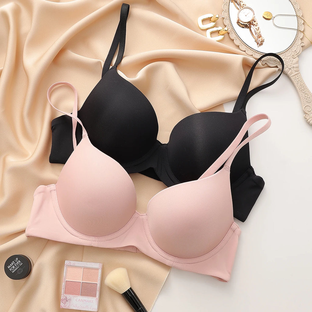 Plus Size Lingerie for Women Seamless Push Up Bra Sexy Thin Cup Cotton Brassiere Comfortable Underwie Female C D E Cup Underwear - Matrix Studios