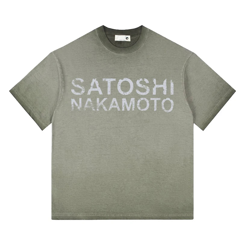 Men Oversized Satoshi Tank Top Vintage Washed Print Sleeveless Vest 26ss streetwear Y2K best quality cotton Unisex t shirt - Matrix-studios.com