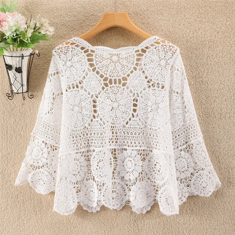 New 2026 Fashion Spring Summer Knitted Cardigan Women Sunscreen  Shawls Tops Female Loose Casual All-match Ladies Coat - Matrix Studios