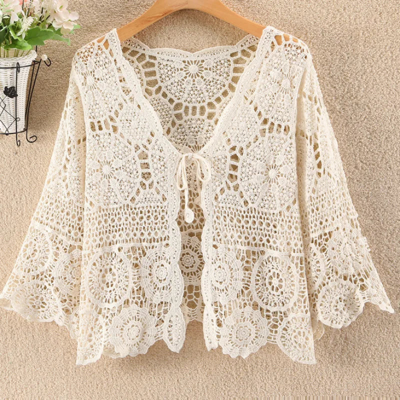 New 2026 Fashion Spring Summer Knitted Cardigan Women Sunscreen  Shawls Tops Female Loose Casual All-match Ladies Coat - Matrix Studios