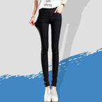 Elegant Solid Straight Pencil Pants Fashion Women Skinny Office Lady Commute Slim Sweatpant Casual Elastic Stretch New Trousers - Matrix-studios.com