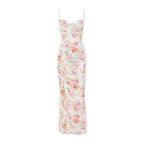 Suninheart Summer Spaghetti Strap Floral Print Party Dresses Elegant Maxi Bodycon Wedding Guest Holiday Dress New In Dress 2023 - Matrix-studios.com