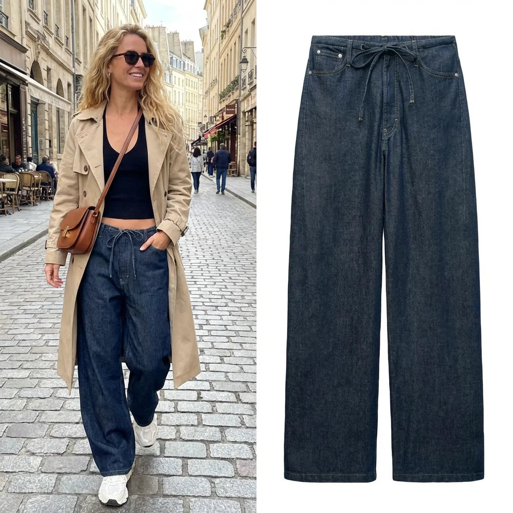 Spring New Women's Comfortable Slimming Straight Jeans High Waist Pants Durable Long Trousers Faionable Ladies Denim - Matrix-studios.com