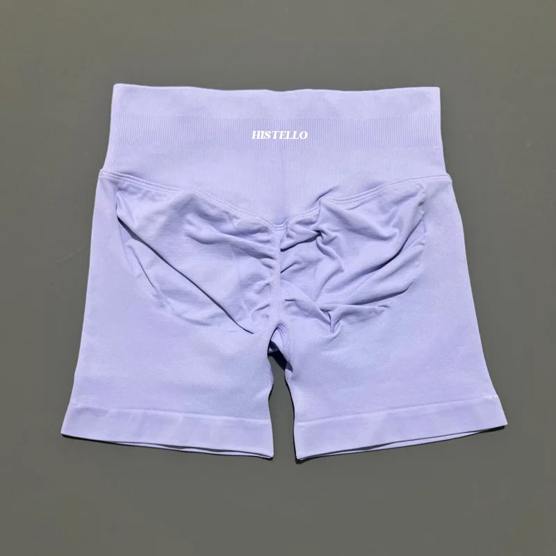 HISTELLO Impact Shorts Df Substitute High Waist Women Yoga Workout Shorts Seamless Leggings Stretch Fitness Gym Running Shorts - Matrix Studios