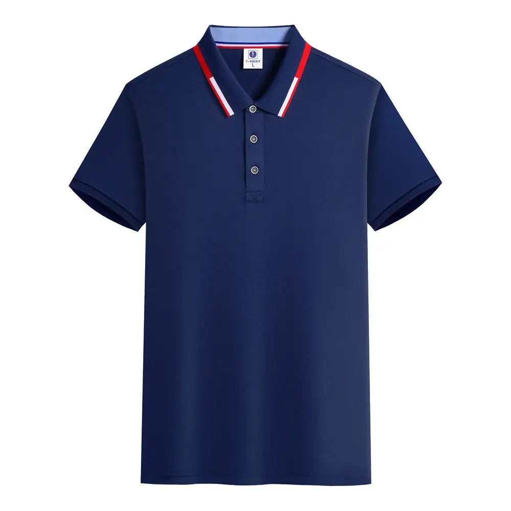 Summer Casual Short-sleeved Polo Shirt POLO Shirt Personal Company Customization Embroidery Printing Personalized Design Top - Matrix-studios.com
