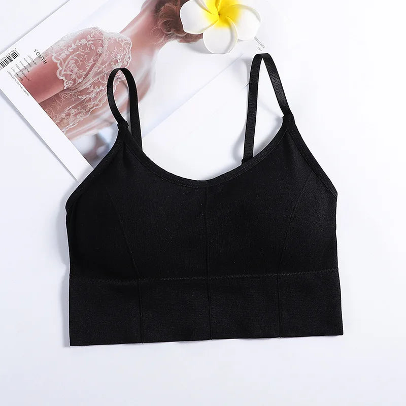 Backless Sportswear Woman Gym Sports Bra Seamless Womens Underwear Adjustable Shoulder Strap Inner Padded Yoga Vest Bralette - Matrix Studios