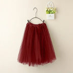 Women Summer Vintage Tulle Skirt Adult Fancy Ballet Dancewear Party Costume Ball Gown Mini Skirt - Matrix-studios.com