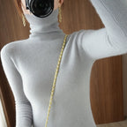 2026 Autumn Winter Turtleneck Sweater Women Thick Warm Soft Female Slim Pullovers Women Sweater Ladies Solid Versatile Knitted - Matrix Studios